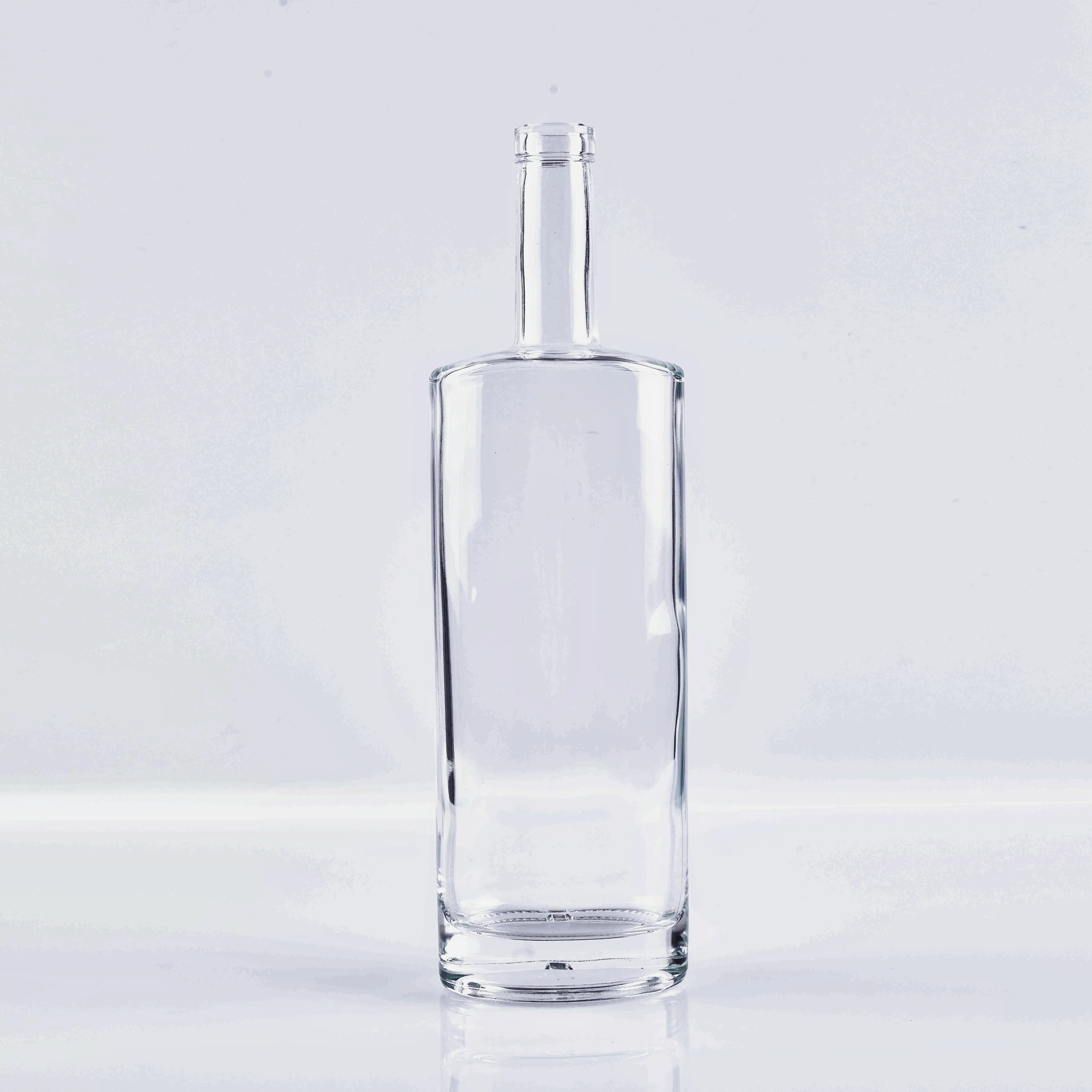 750ml Owalna Szklanka Butelka dla Tequili, Mezcalu i Wódki