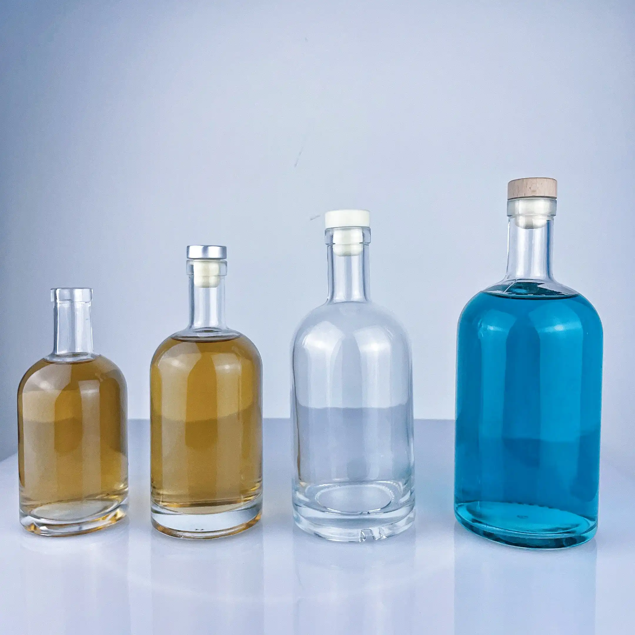 Butelka szklana dla gin, whisky, wódki, tequili